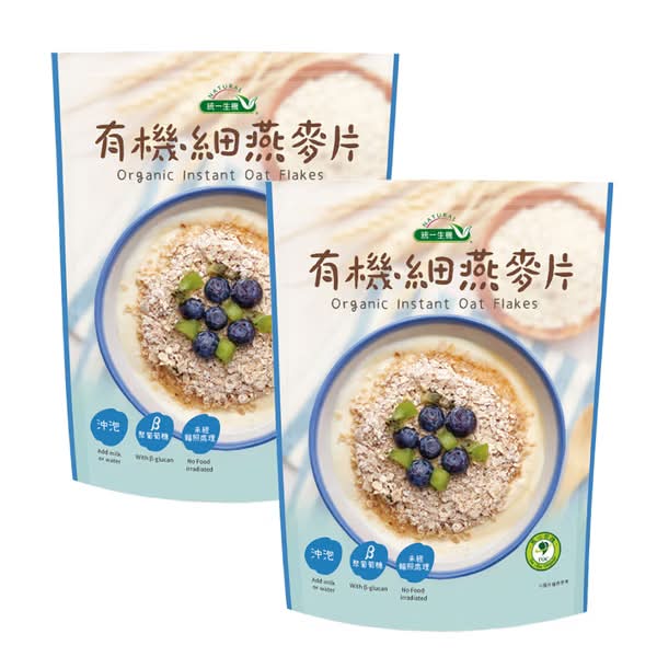 【買1送1】統一生機-有機細燕麥片(400g/包)*2件