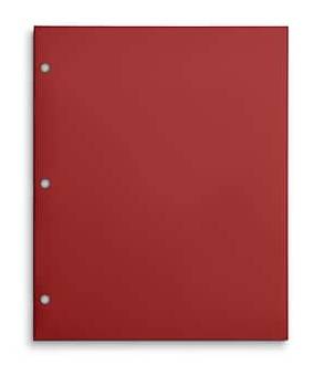 Staples 3-Hole Punched 4-Pocket Paper Folder, Red (ST56209-CC)