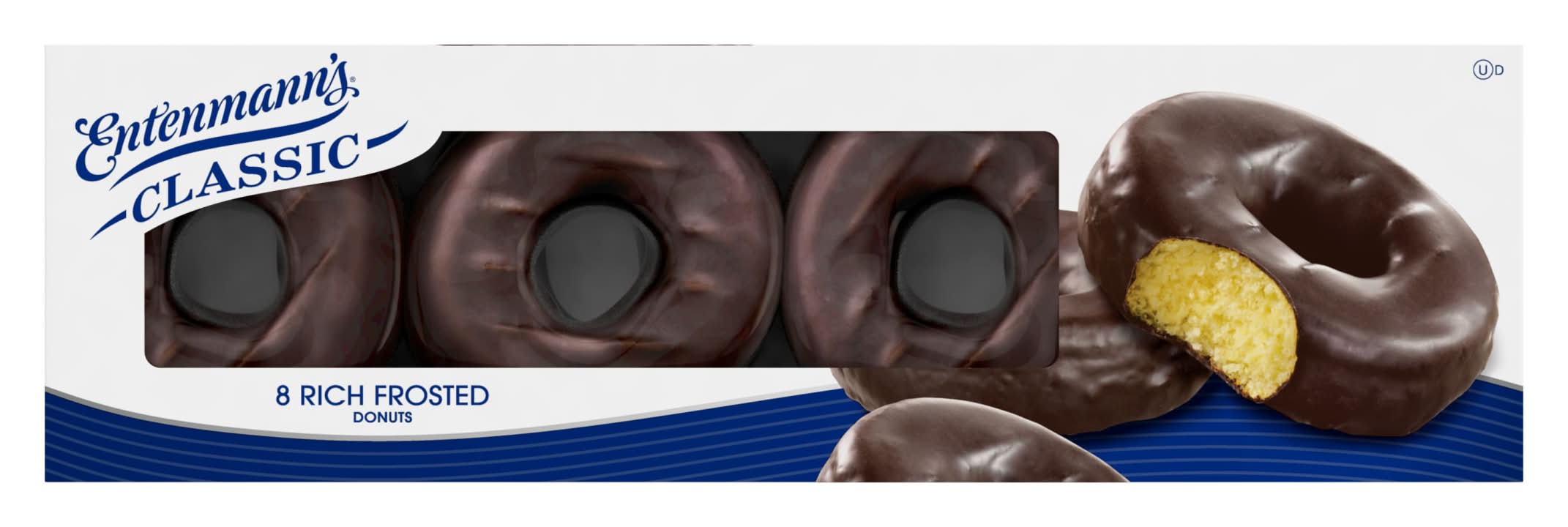 Entenmann's Rich Frosted Donuts, Chocolate (16.5 oz, 8 ct)