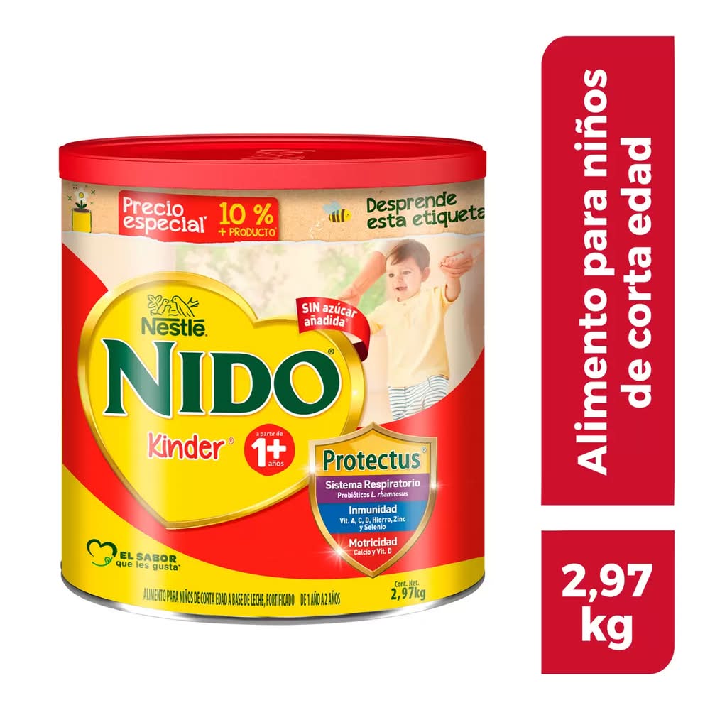 Nido · Kinder leche en polvo fortificada para niños (2,97 kg)