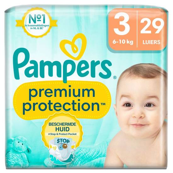 Pampers Premium Protection Taille 3, 29 Langes