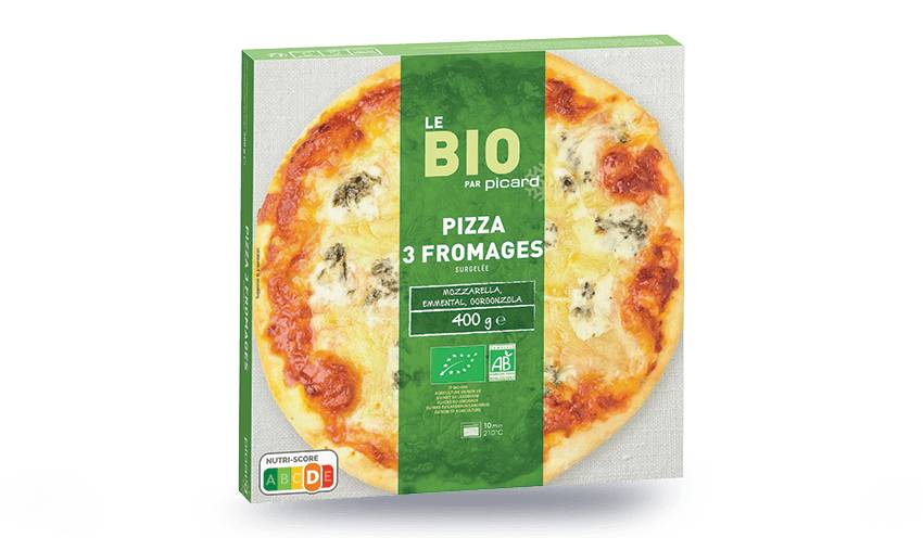 Pizza 3 fromages bio