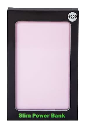 Slim Power Bank 6000MAh Pink
