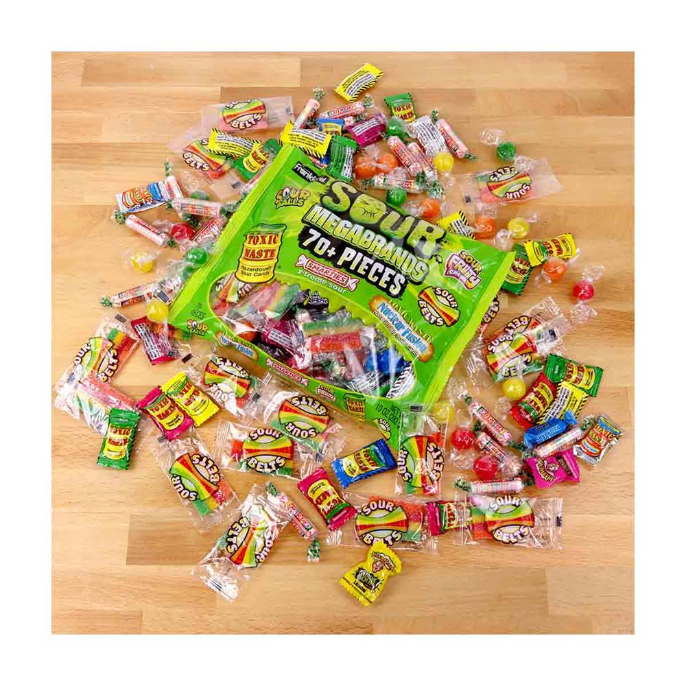 Frankford Megabrands Sour Fruity Chews Assorted Candies (10 oz, 70 ct)