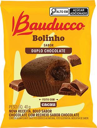 Bauducco bolinho recheado sabor duplo chocolate (40 g)