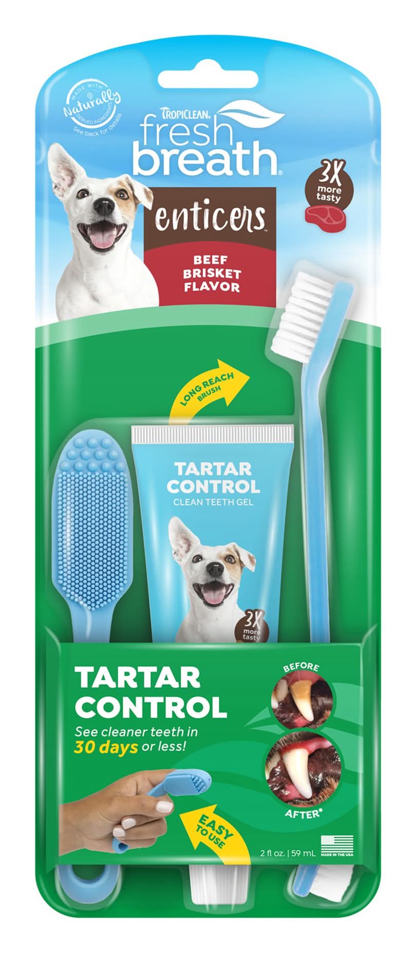 TropiClean Fresh Breath Enticers Kits (Flavor: Beef)