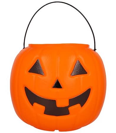 Festive Voice Happy Halloween Pumpkin Pail, 22x18 cm