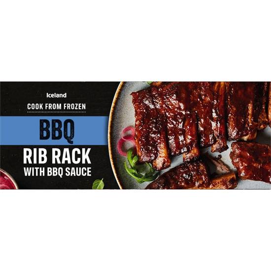 Iceland Bbq Rib Rack With Bbq Sauce