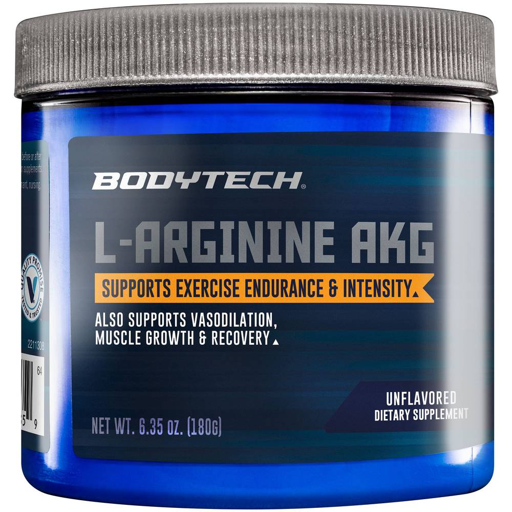 L-Arginine Akg Powder - Supports Exercise Endurance & Intensity - Unflavored (6.35 Oz./60 Servings)