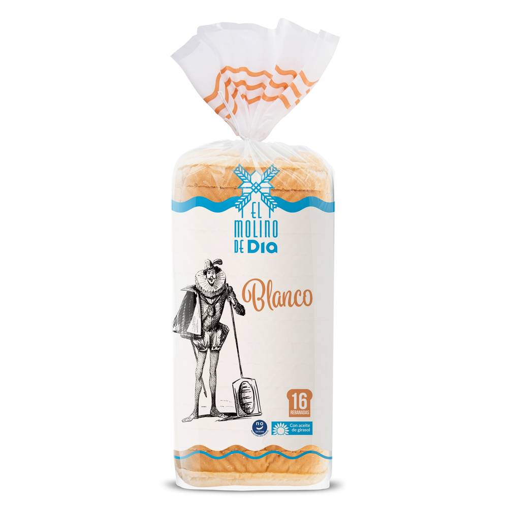 Pan De Molde Blanco El Molino De Dia Bolsa 460 G