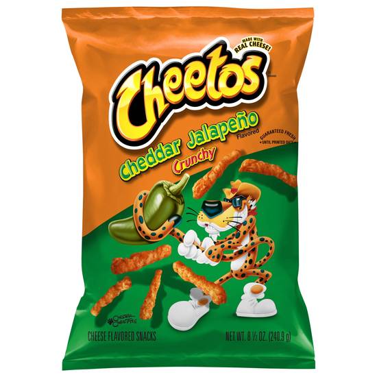 Cheetos Crunchy Cheddar Jalapeno Snacks ( cheese)
