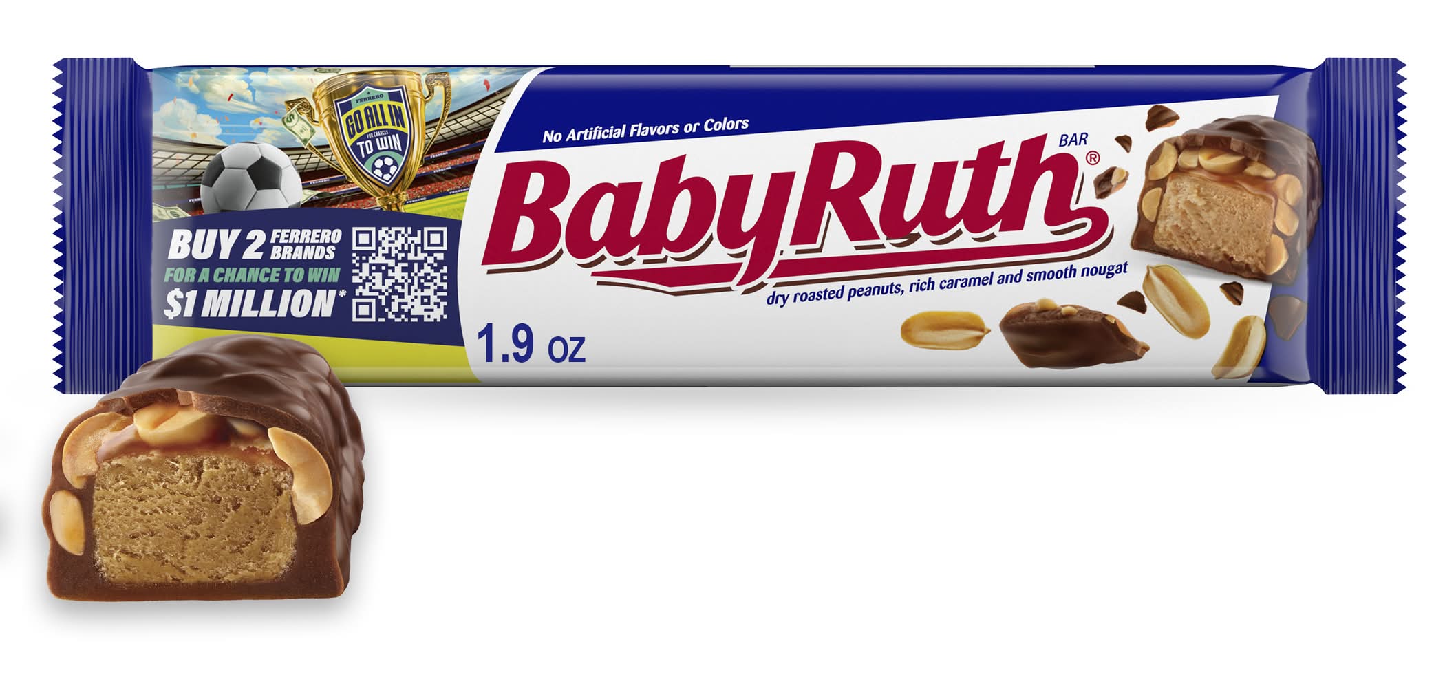 Baby Ruth Roasted Peanuts Caramel and Nougat Bar (1.9 oz)