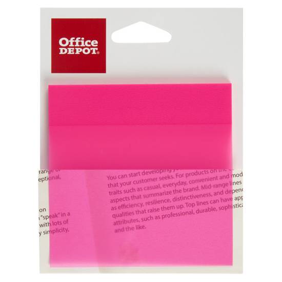 Office Depot Brand Translucent Sticky Notes