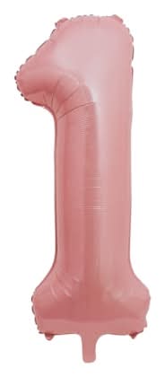 INFLATED Foil Number Balloon 34in 1