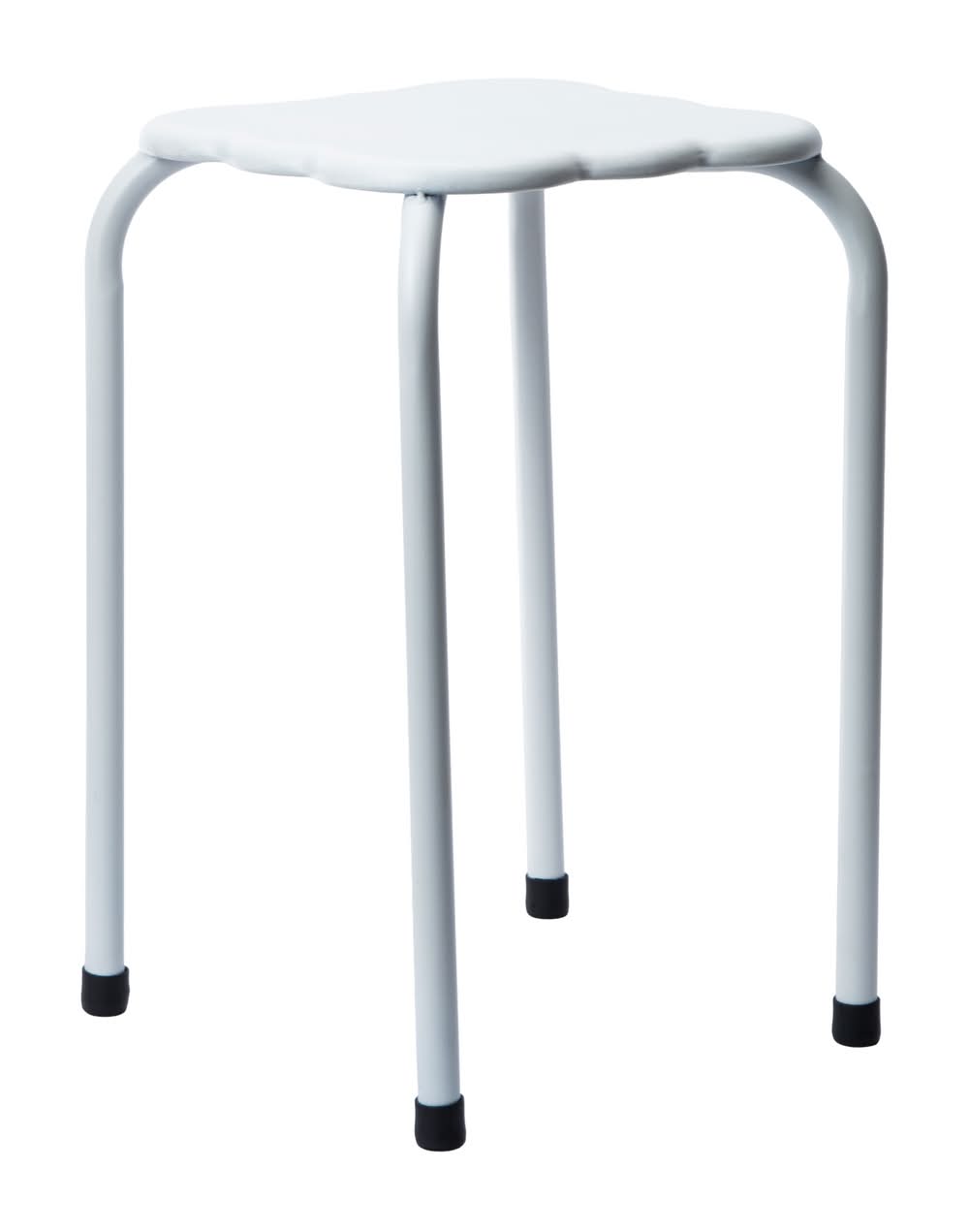 Outdoor Metal Stool White