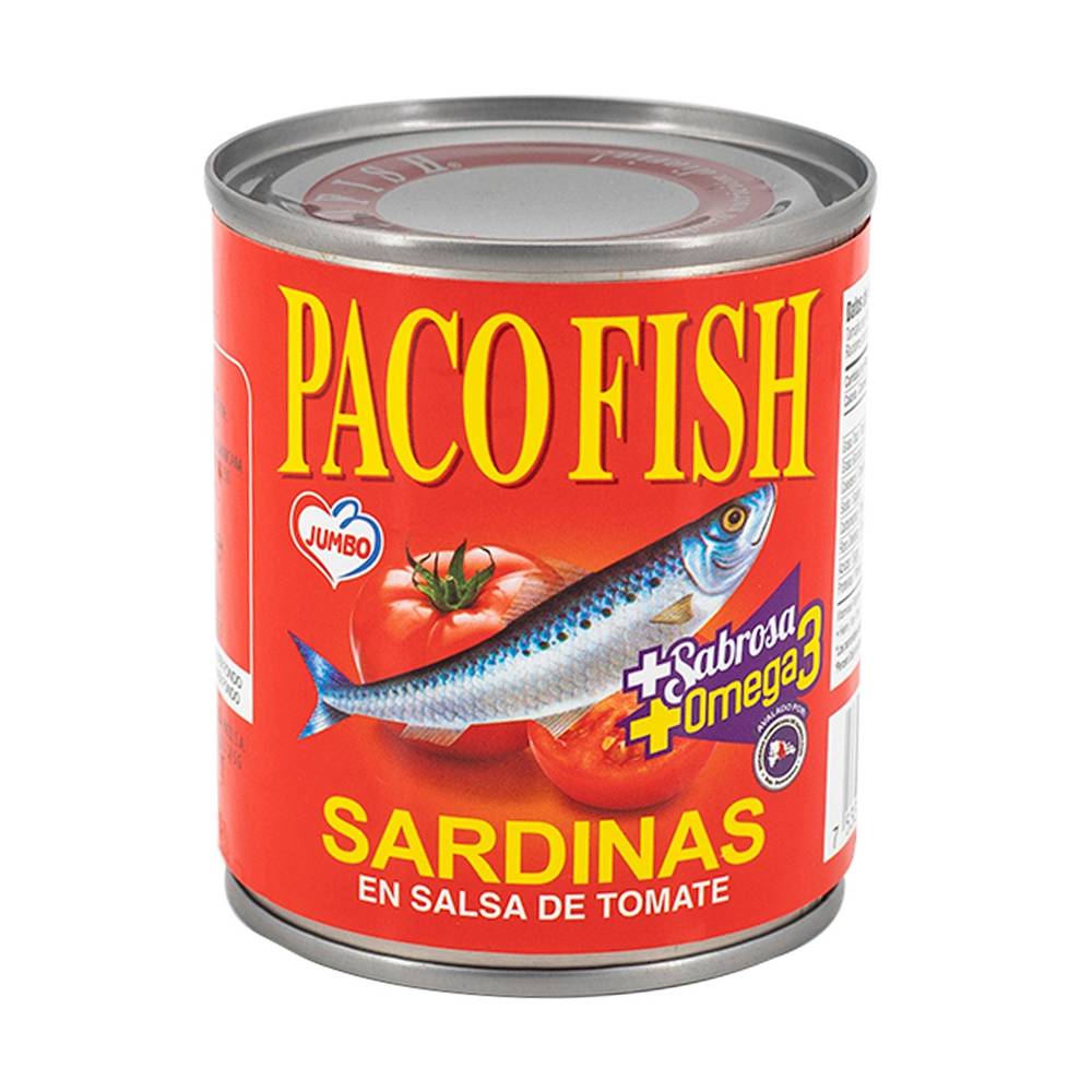 Sardinas Paco Fish En Salsa De Tomate 215 g