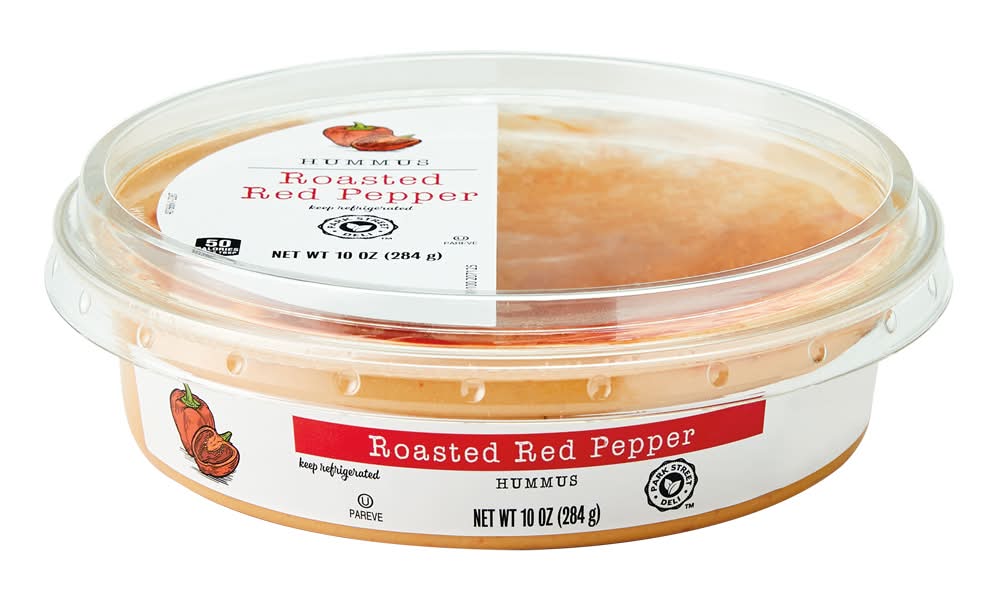 Park Street Deli Topped Hummus, Roasted Red Pepper (10 oz)