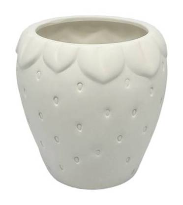 6" Strawberry-Shaped Diy Ceramic Vase By Make Market