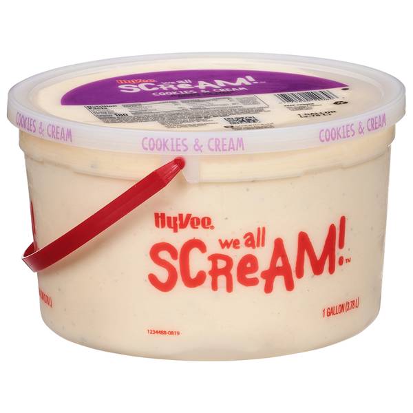 Hy-Vee Ice Cream (cookies & cream)