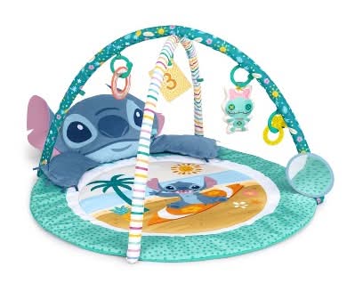 Bright Starts Disney Baby Stitch Gym, Aqua Blue