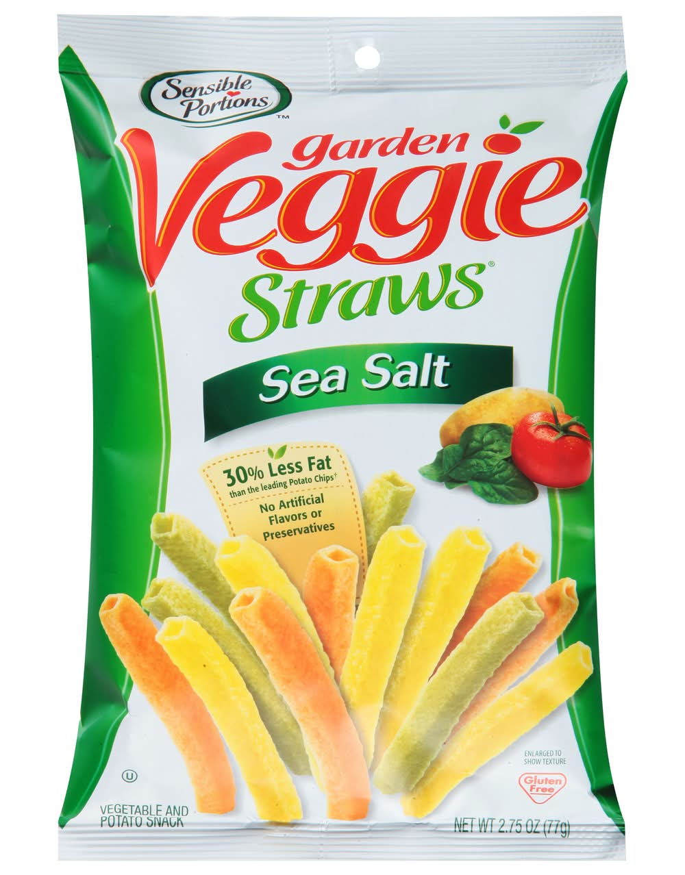 Garden Veggie Straws Vegetable & Potato Snacks, Sea Salt (2.75 oz)