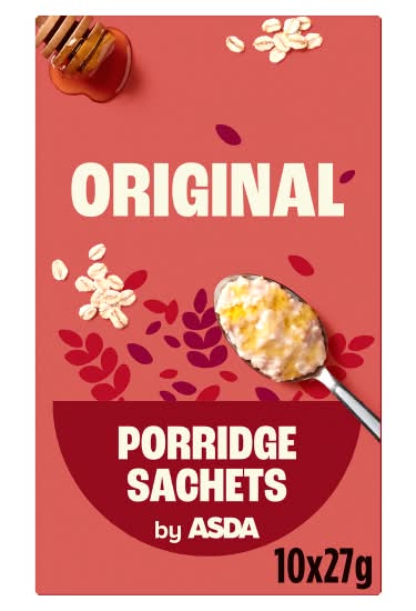 ASDA Original Porridge Oats Sachets (10 pack)