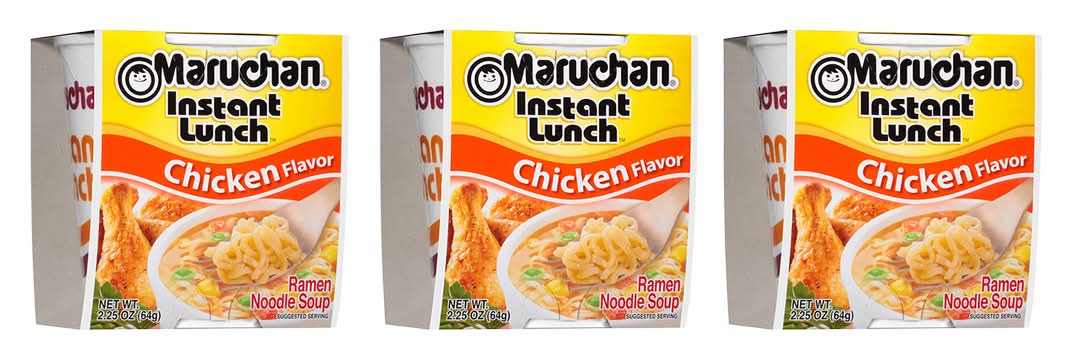 Maruchan Instant Lunch Chicken Flavored Ramen Noodle Soup Bundle