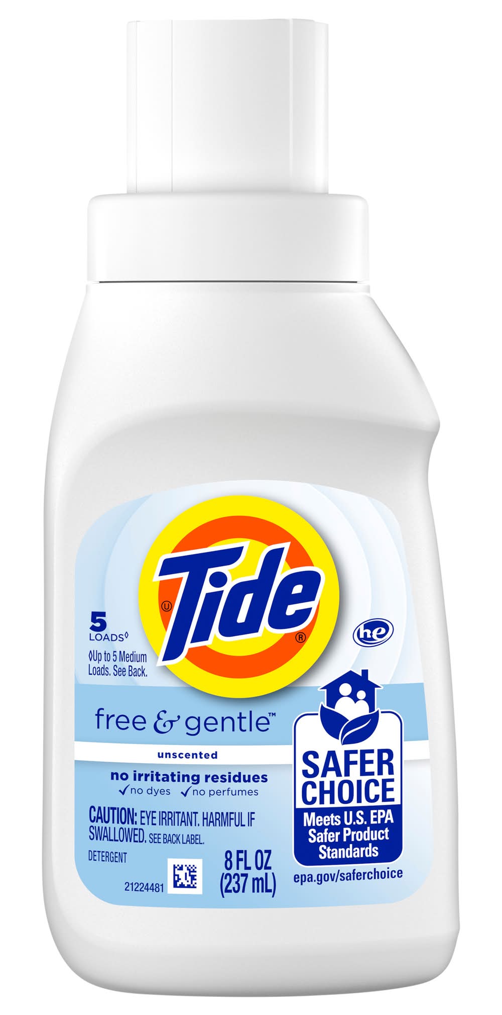 Tide Free & Gentle Liquid Laundry Detergent (8 fl oz)