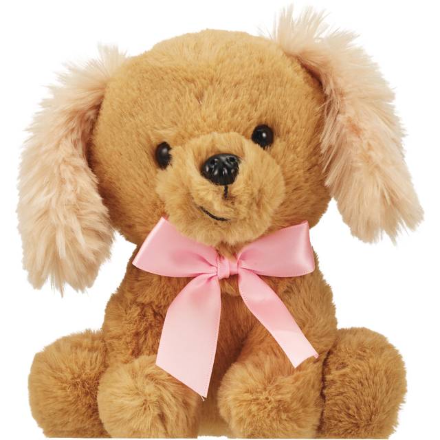 Red & Pink Puppy Princess, Tan, 6.5 in