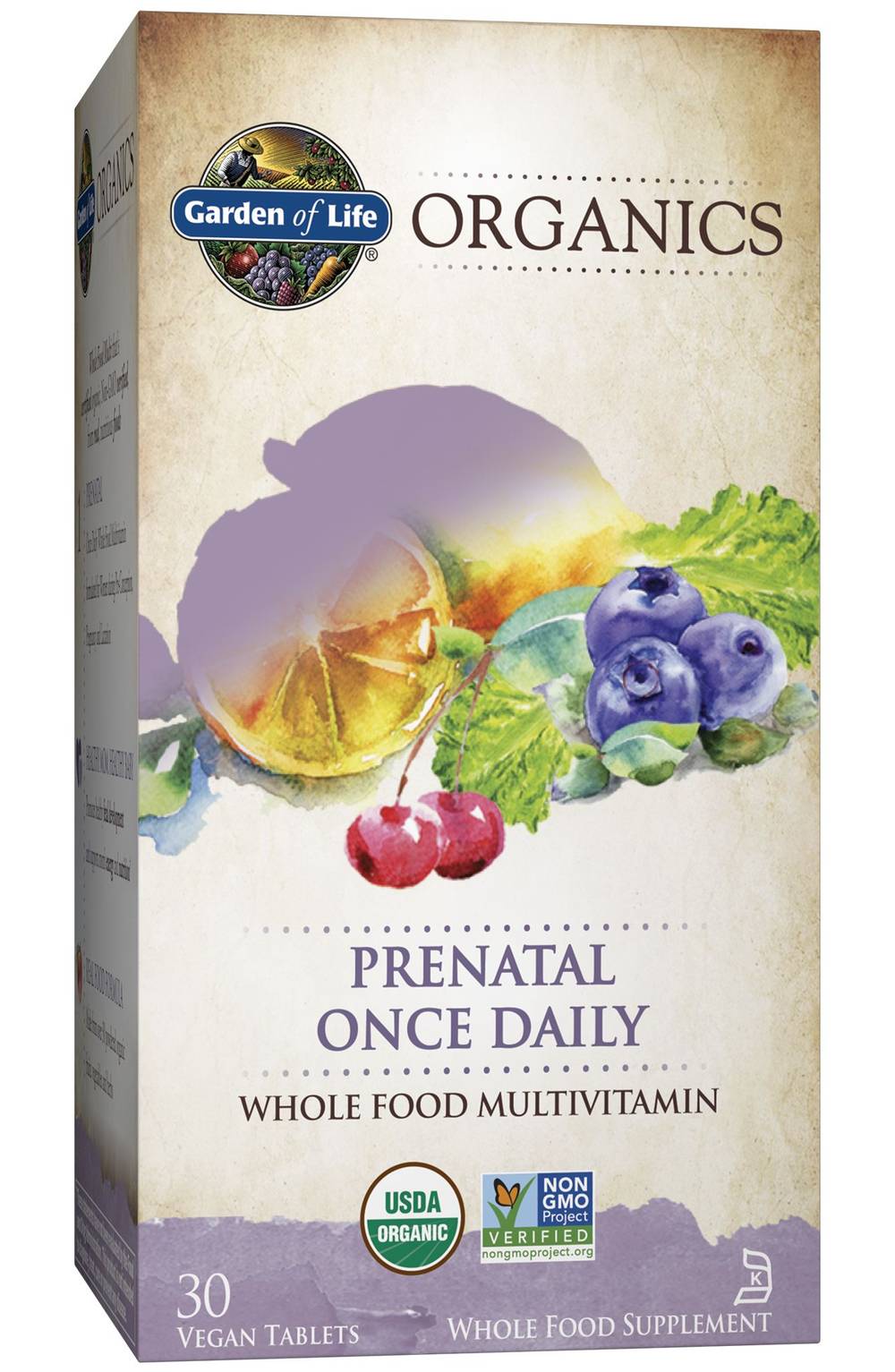Garden Of Life Organics Whole Food Prenatal Multivitamin  Once Daily (30 Vegan Tablets)