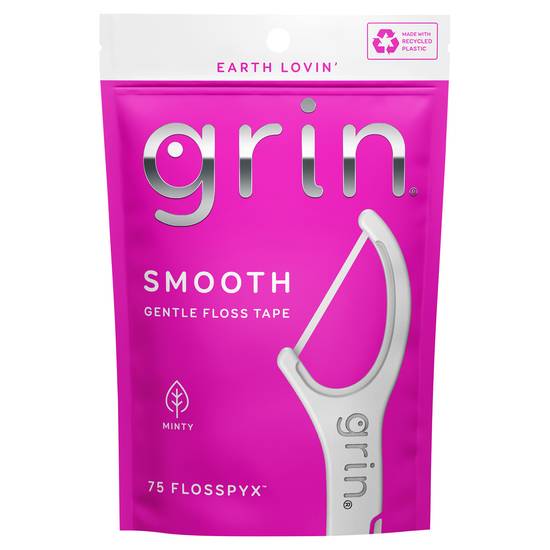 Grin Smooth Minty Flosspyx Tape (75 ct)