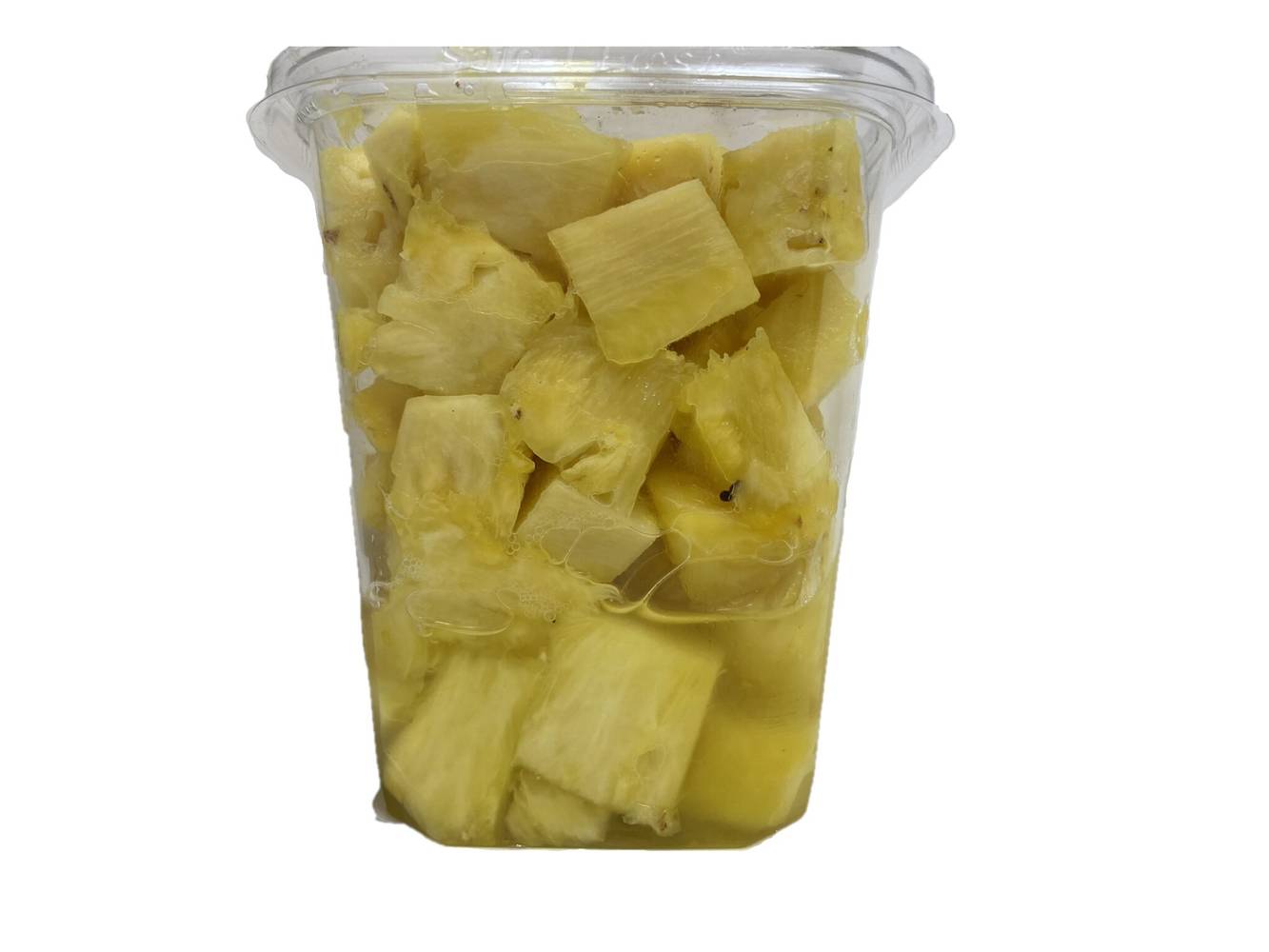 Freshly Cut Pineapple Chunks