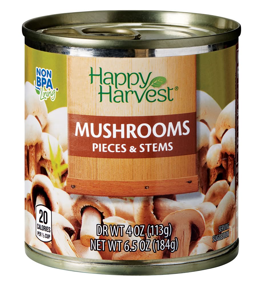 Happy Harvest Pieces & Stems Canned Mushrooms (6.5 oz)