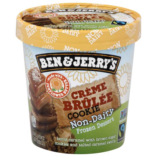 Ben & Jerry's Creme Brule Cookie Non-Dairy Ice Cream (1 pint)