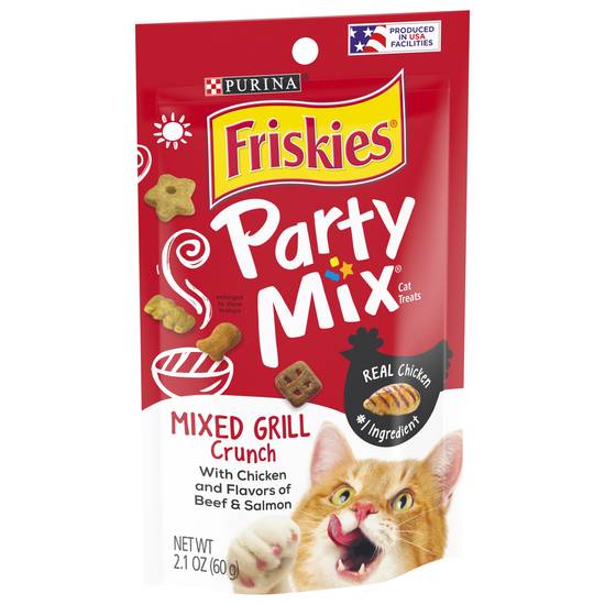 Friskies Party Mix Chicken Beef & Salmon Cat Treats