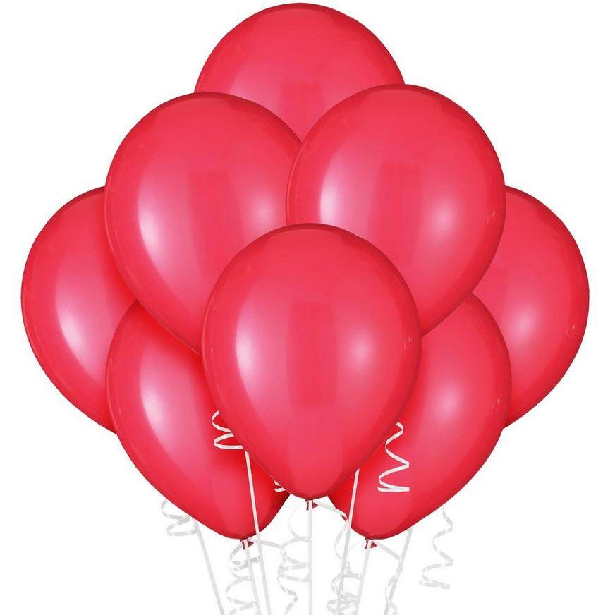 Uninflated 25ct, 12in, Apple Red Premium Latex Balloons - Luxaireae