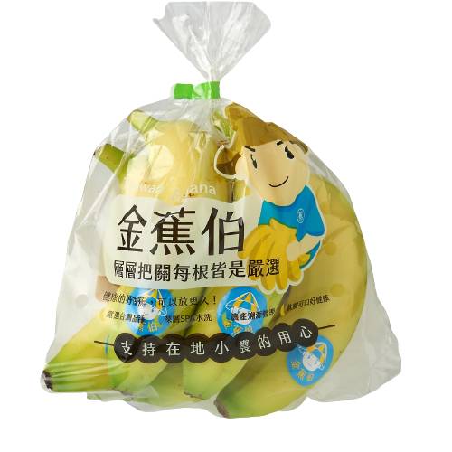 [超市]金蕉伯履歷香蕉(每袋3-6條/約600g±10%) <1Bag袋 x 1 x 1Bag袋> @22#2422170036012