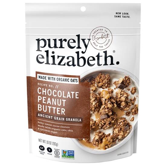 Purely Elizabeth Chocolate Sea Salt & Peanut Butter Granola (10 oz)
