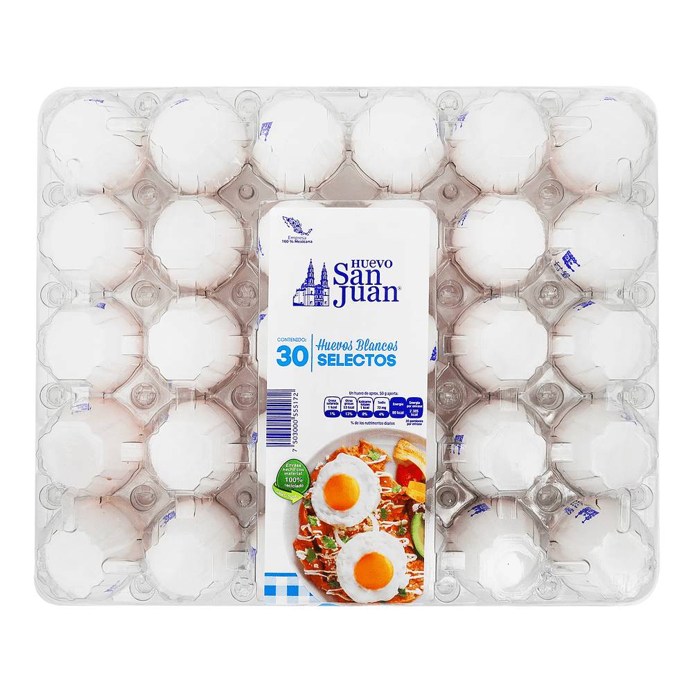 San juan huevo blanco (30 un)