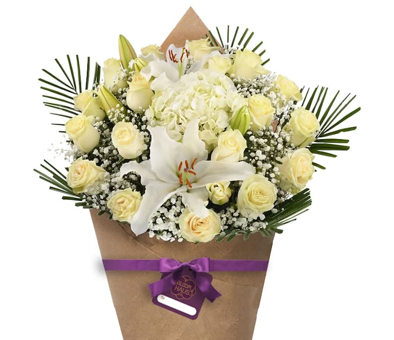 Bloom Haus™ Lovely Rose Bouquet - White