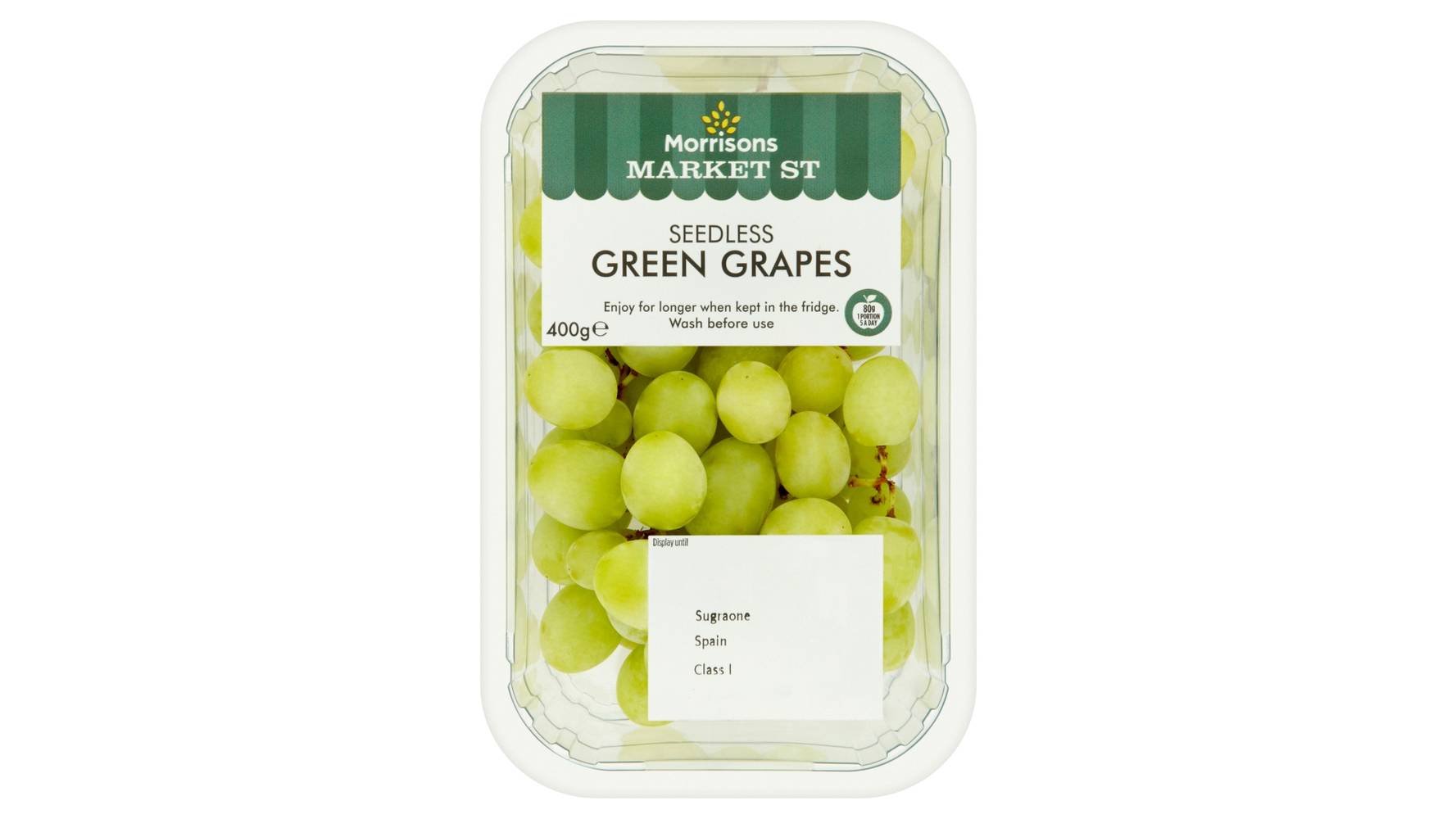 Morrisons Green Grapes 400g