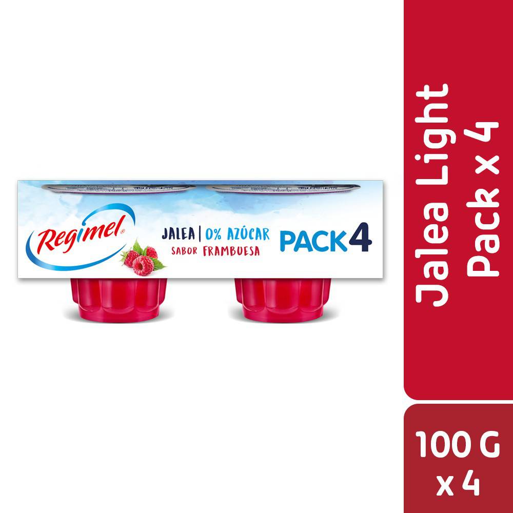 Regimel · Jalea light sin azúcar (4 x 100 g)