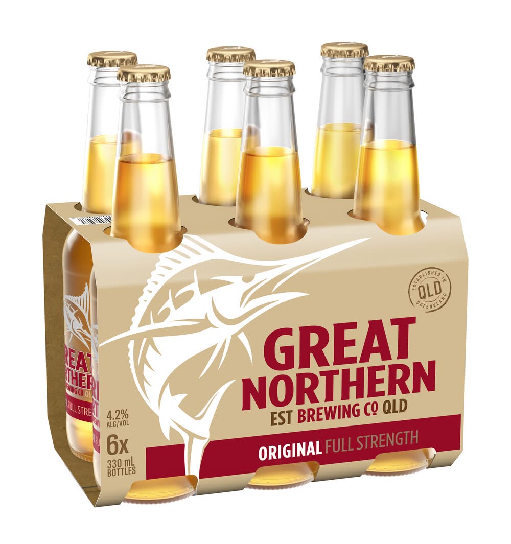 Great Northern Brewing Co. Original Full Strength Beer (6 x 330mL)
