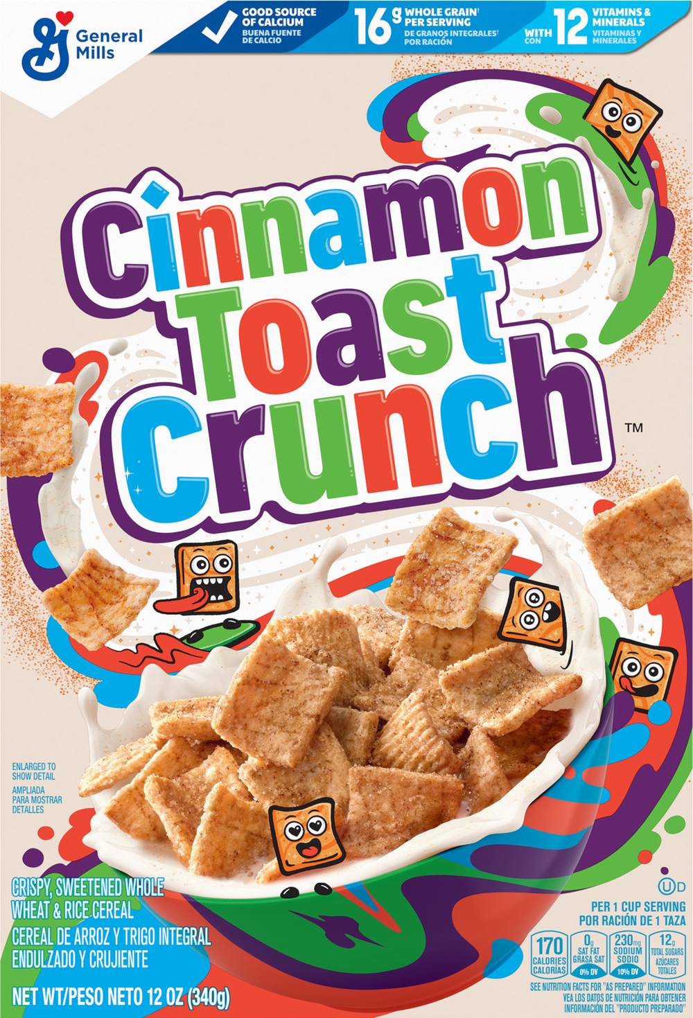 General Mills Cinnamon Toast Crunch Whole Grain Breakfast Cereal