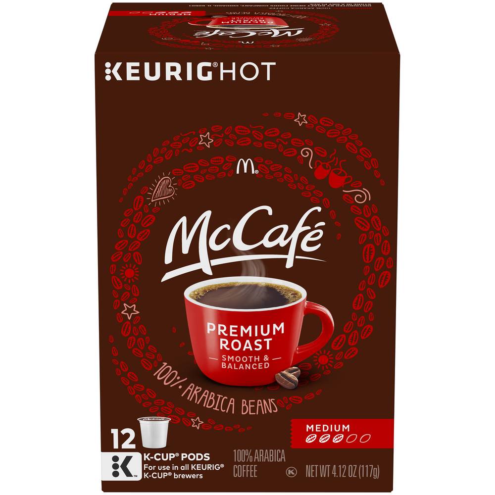 Mccafé Premium Roast Medium Coffee K-Cup Pods (4.12 oz)