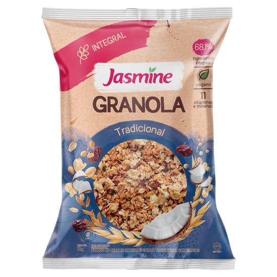 Jasmine granola integral tradicional com coco e uva-passas (1 kg)