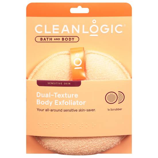 Cleanlogic Dual-Texture Body Exfoliator (1 scrubber)