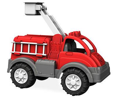 American Plastic Toys Gigantic Fire Truck, Red