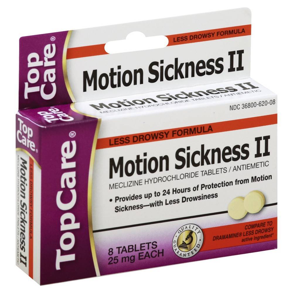 TopCare Motion Sickness Ii Less Drowsy Formula (8 ct)