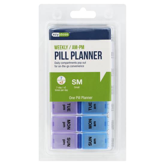 Ezy Dose Weekly Am-Pm Small Pill Planner